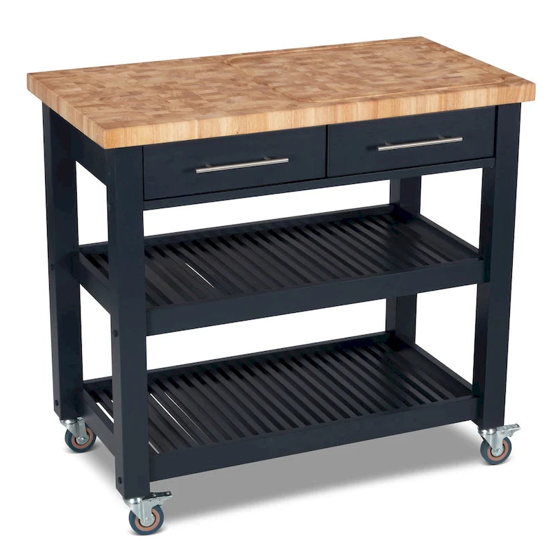Chris & Chris Pro Chef Work Station Natural All Wood
