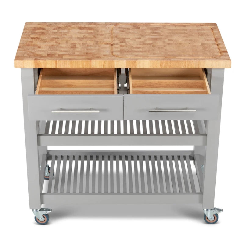 Chris & Chris Pro Chef Work Station Natural All Wood