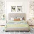 Upholstered Tufted Bed