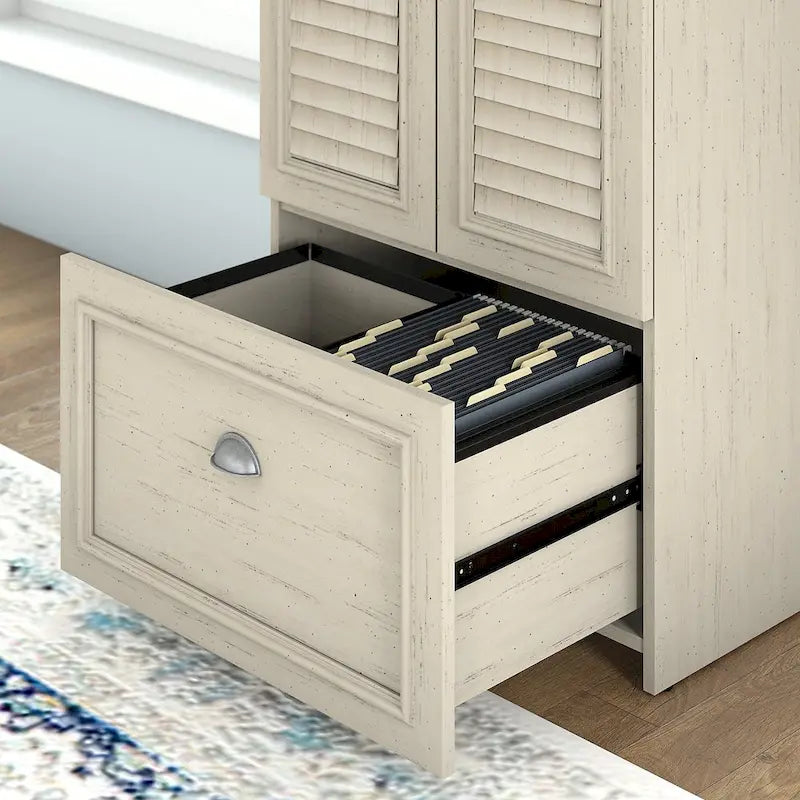 41.7-inch Cabinet with Drawer - 23.74L x 16.06W x 41.69H - 23.74L x 16.06W x 41.69H