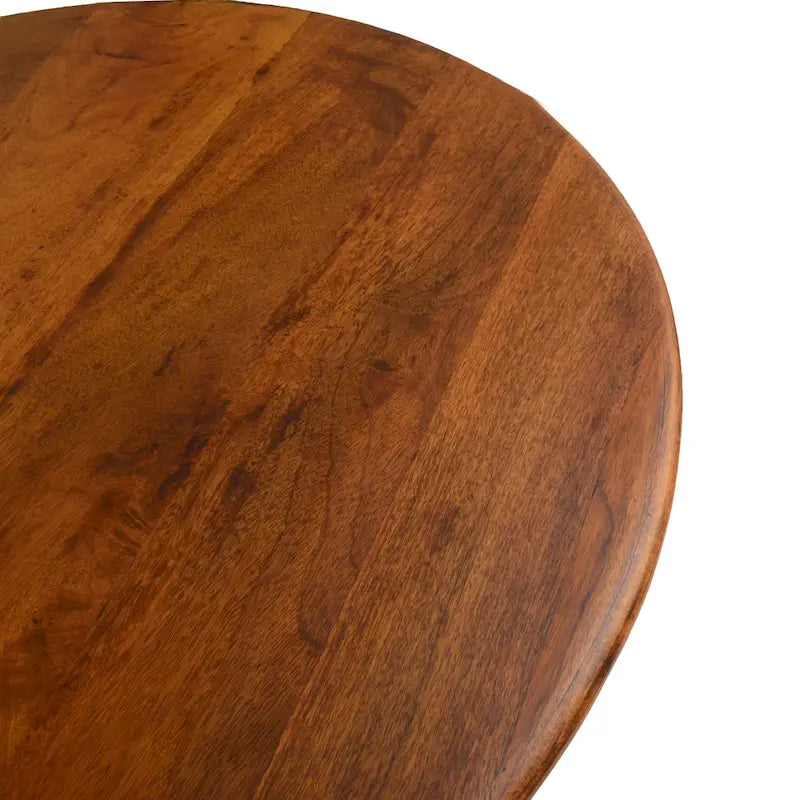 Carolina Living Alden Wood Top 40 Round Dining Table