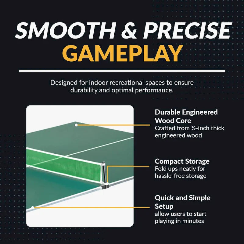 Hathaway Quick Set 12mm Table Tennis Conversion Top