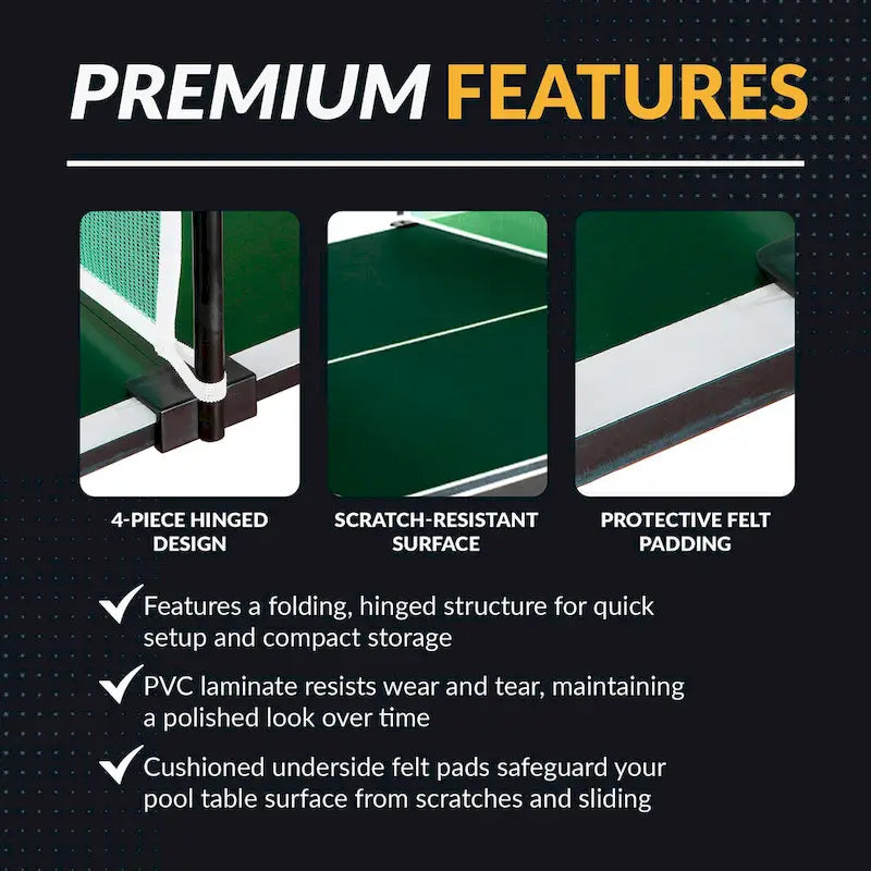 Hathaway Quick Set 12mm Table Tennis Conversion Top
