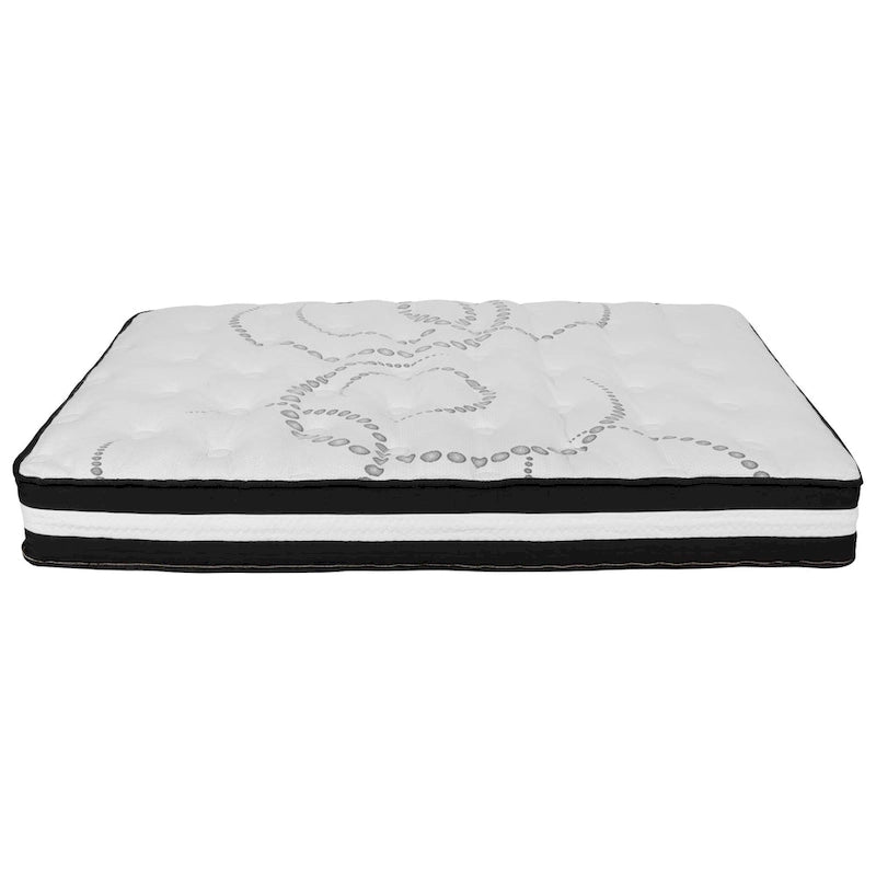 Tufted Platform Bed with 10in. Pocket Spring Mattress