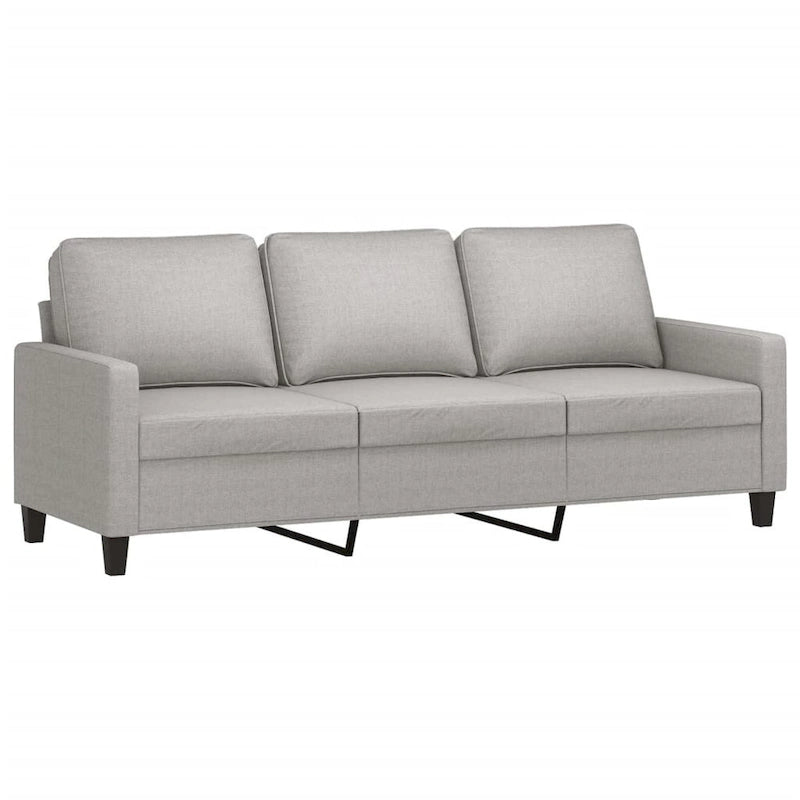 vidaXL Sofa Chair with Footstool Accent Upholstered Living Room Chair Fabric