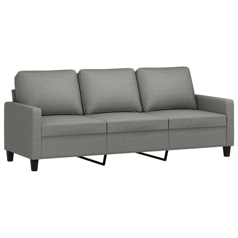 vidaXL Sofa Chair with Footstool Accent Upholstered Living Room Chair Fabric