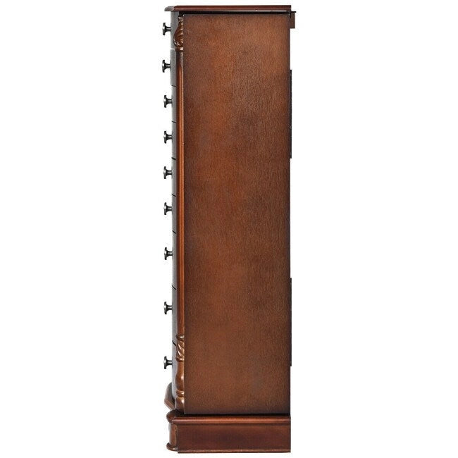 Large Wooden Jewelry Storage Box Organizer - 17 x 12 x 39.5 (L x W x H)