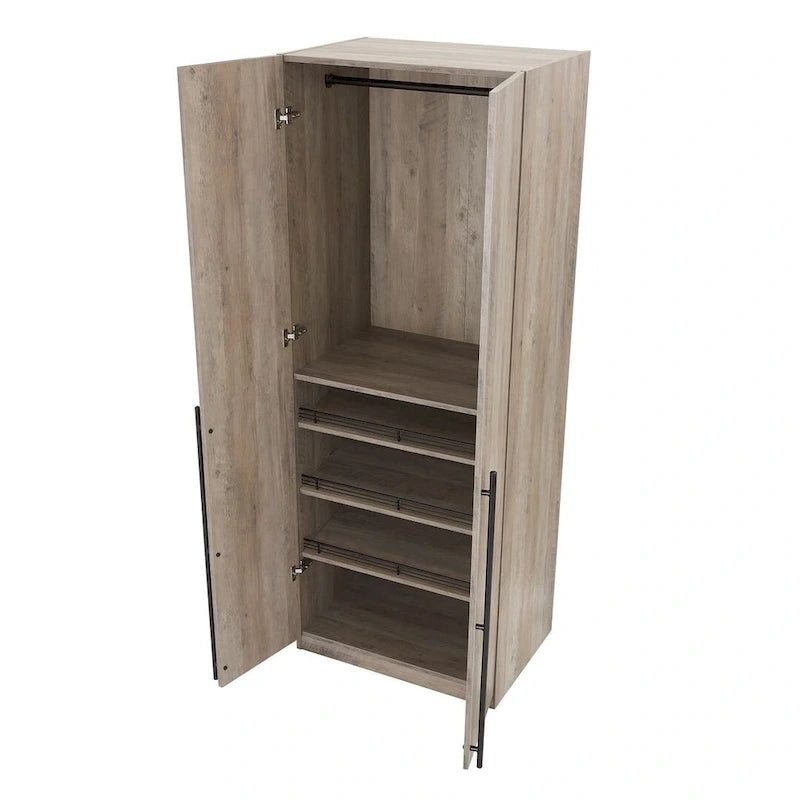 Manhattan Comfort Lee Modern 3.0 Freestanding Wardrobe Closet Armoire Set of 3