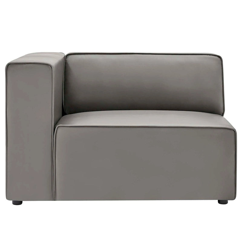 Mingle Vegan Leather 5-Piece Sectional Sofa