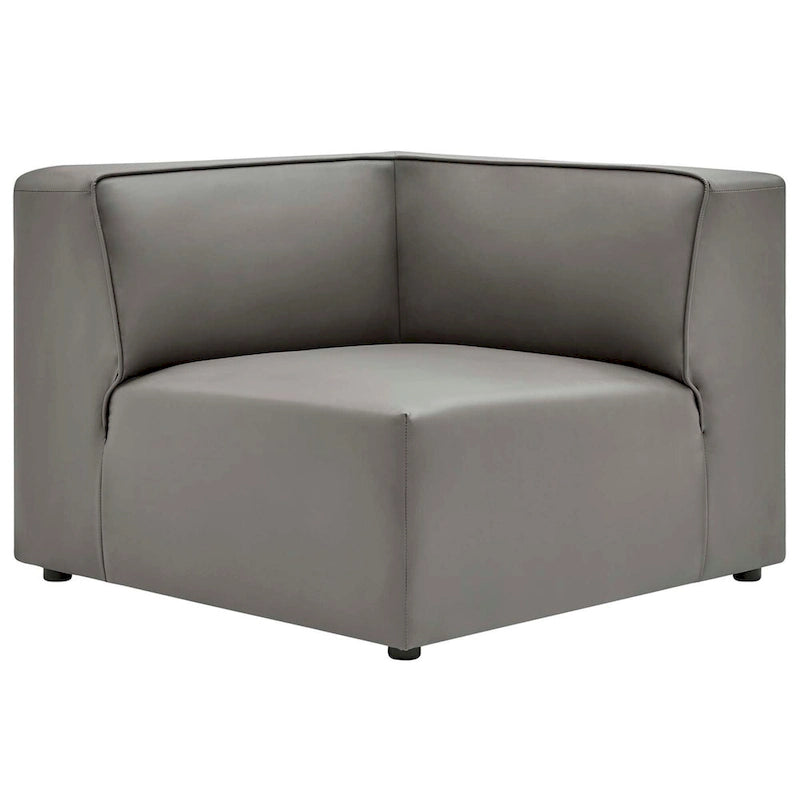 Mingle Vegan Leather 5-Piece Sectional Sofa