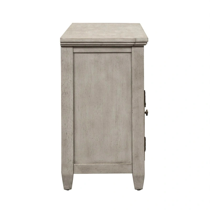 Heartland Antique White Tobacco Entertainment TV Stand