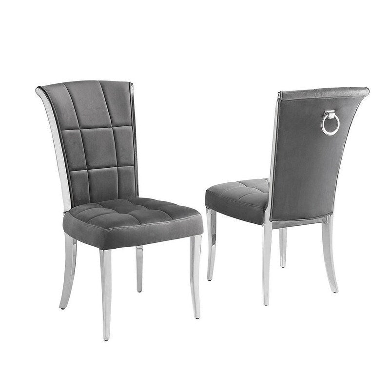 Best Quality Furniture D430/1-SC320-7 Dining Set with 68 White Marble Top
