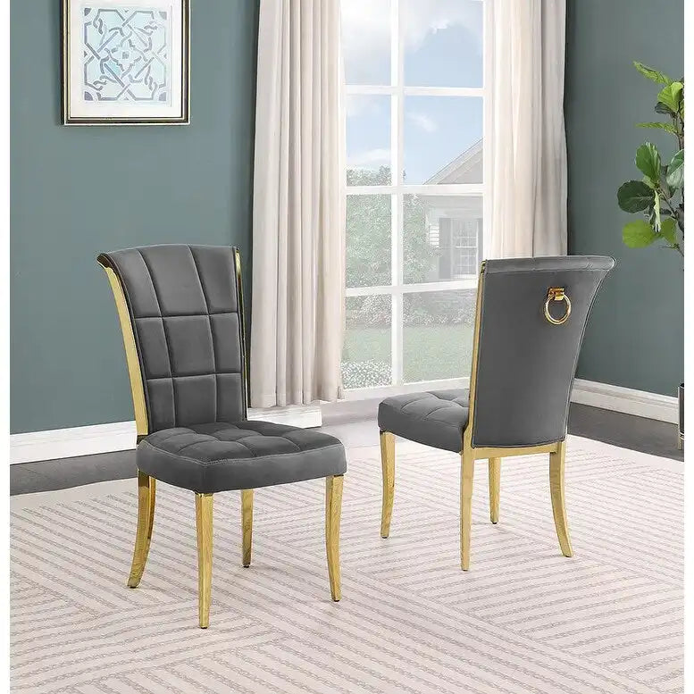 Best Quality Furniture D430/1-SC320-7 Dining Set with 68 White Marble Top