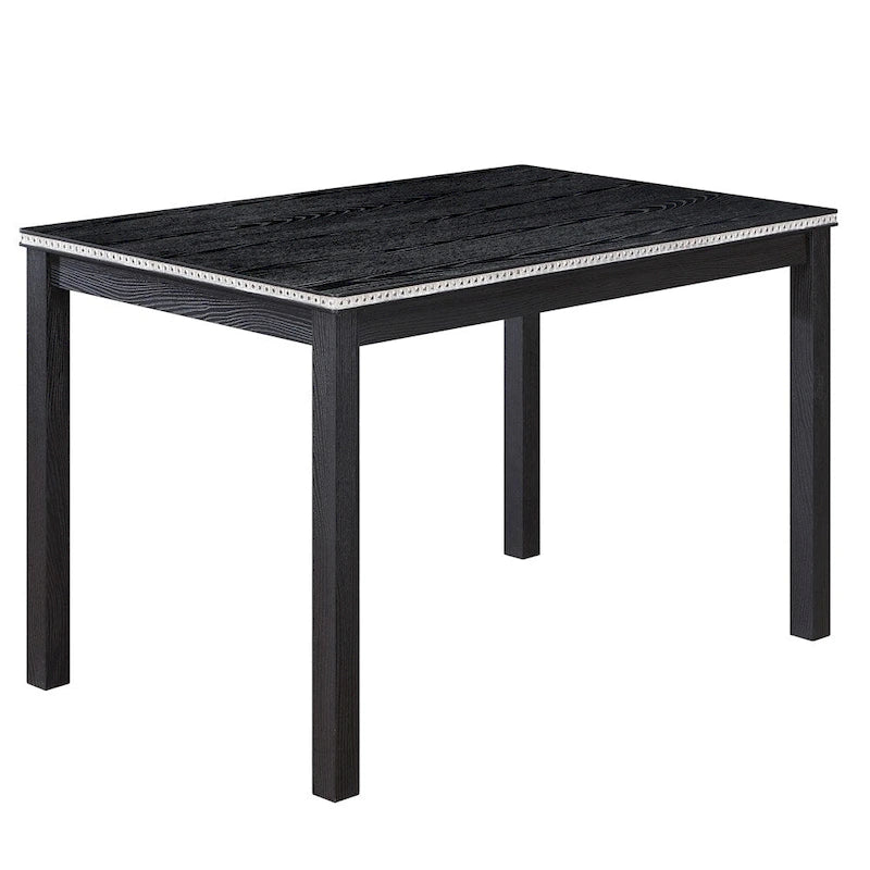 5-piece Wood Dining Counter Height Table and Chair Set