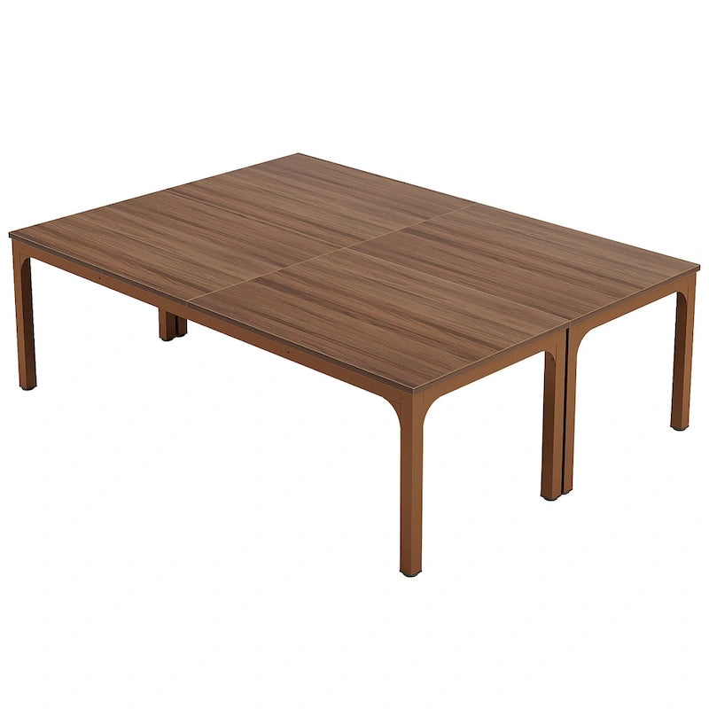 6.5FT Conference Meeting Seminar Business Table Set for 8-12 Person (Set of 2)