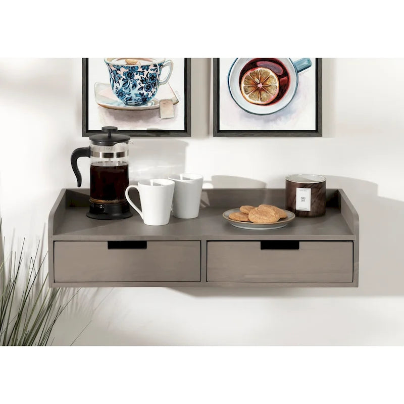 Kate and Laurel Kitt Floating Shelf Console Table