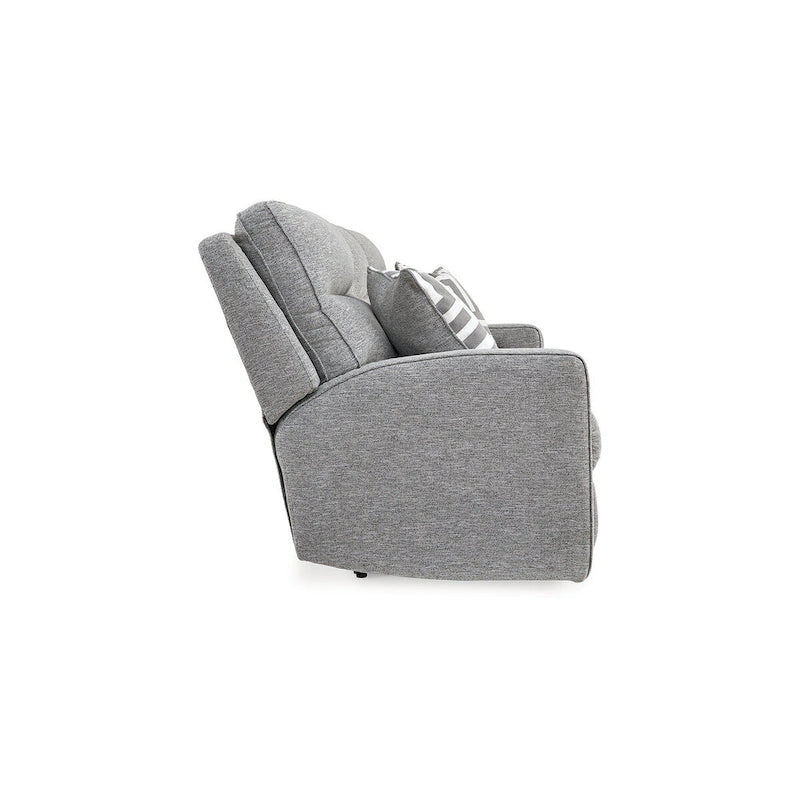 Signature Design by Ashley Biscoe Pewter Power Reclining Sofa - 88 W x 43 D x 42 H