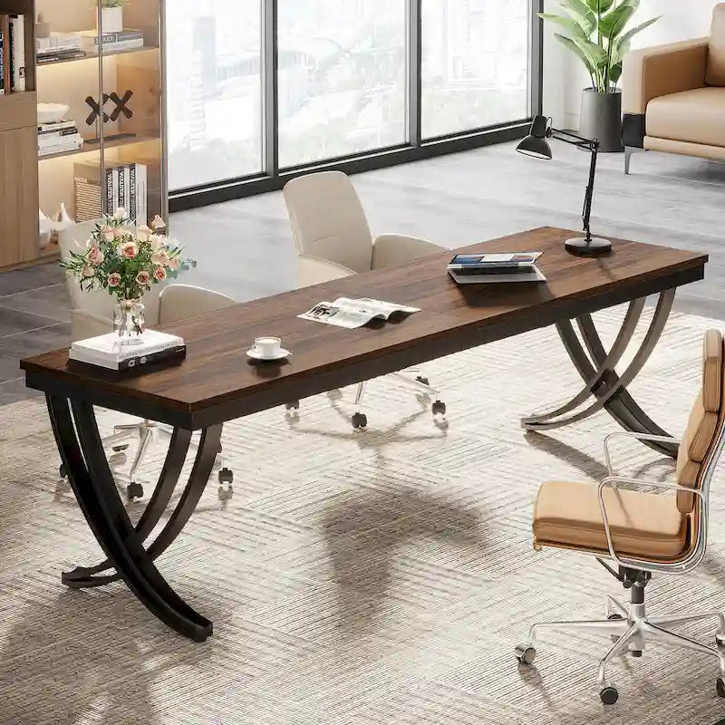 78 Computer Desk for Home Office, Rectangular Writting Table for Study Room