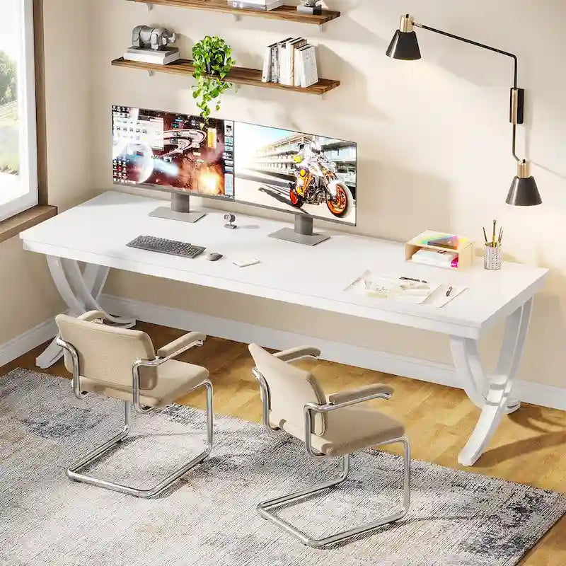 78 Computer Desk for Home Office, Rectangular Writting Table for Study Room